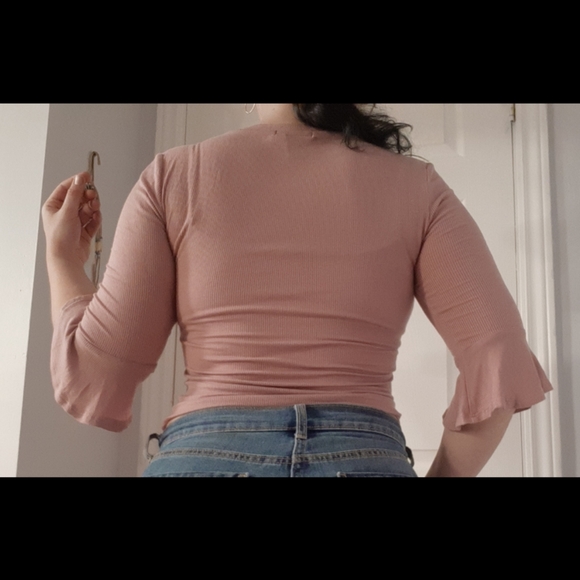 Forever 21 Ribbed Blush Crop Top - Picture 4 of 4